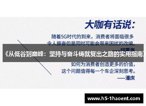 《从低谷到巅峰：坚持与奋斗铸就复出之路的实用指南》